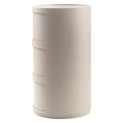 KARTELL Beistelltisch Componibili Bio PA / creme
