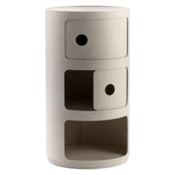 KARTELL Beistelltisch Componibili Bio PA / creme