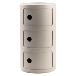 KARTELL Beistelltisch Componibili Bio PA / creme