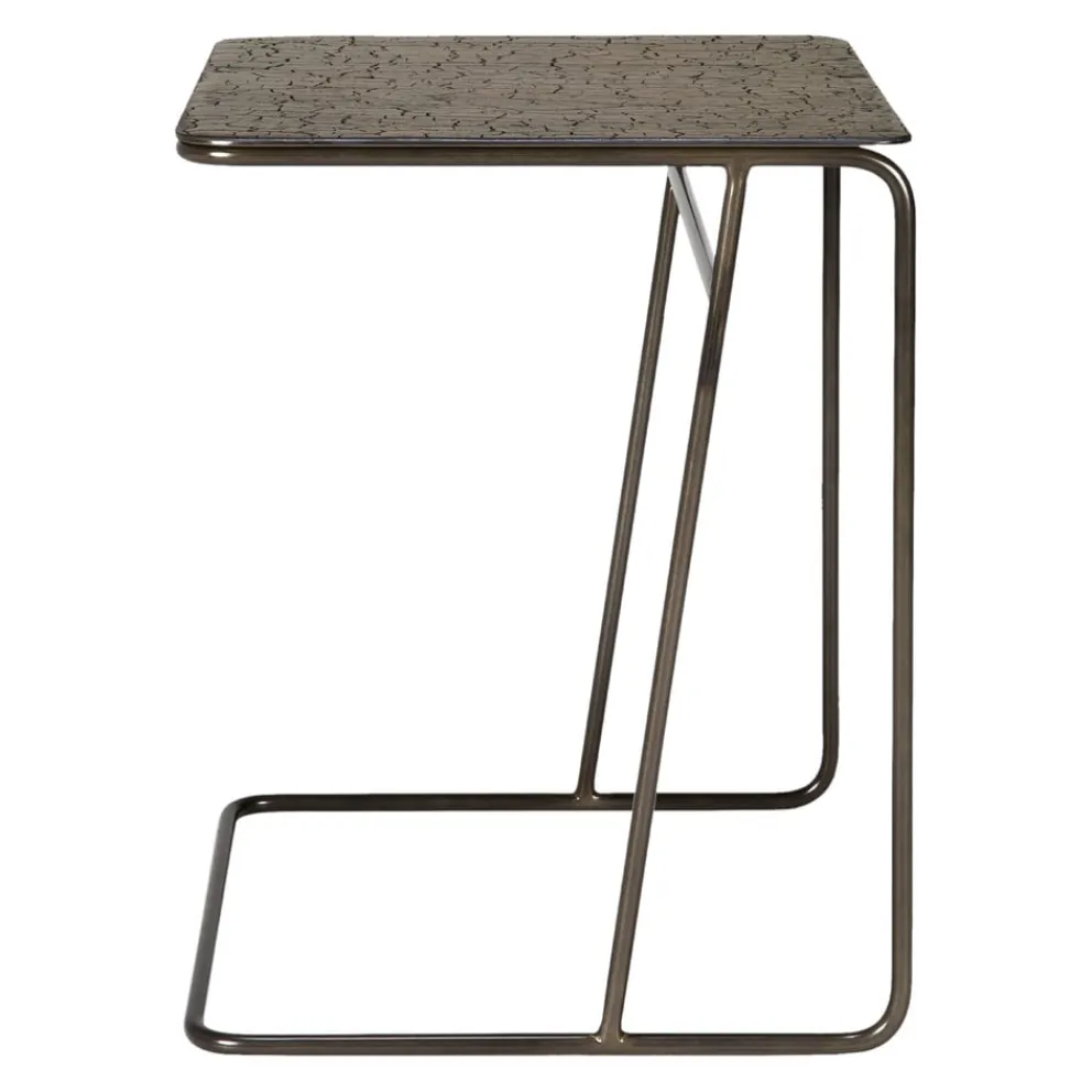 Ethnicraft Beistelltisch Ellipse dunkelbraun Sale