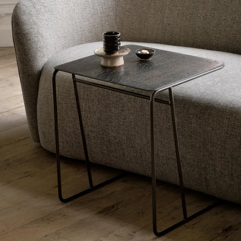 Ethnicraft Beistelltisch Ellipse dunkelbraun Sale