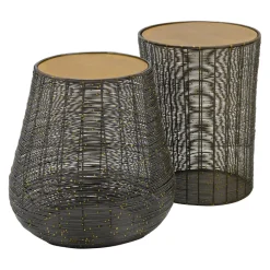 Beistelltisch Malia gold, grau, messing Clearance