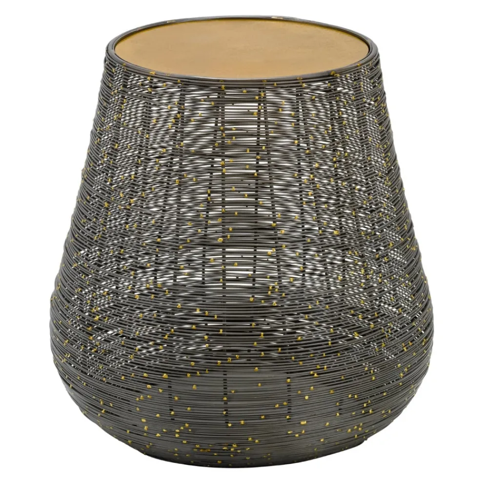 Beistelltisch Malia gold, grau, messing Clearance