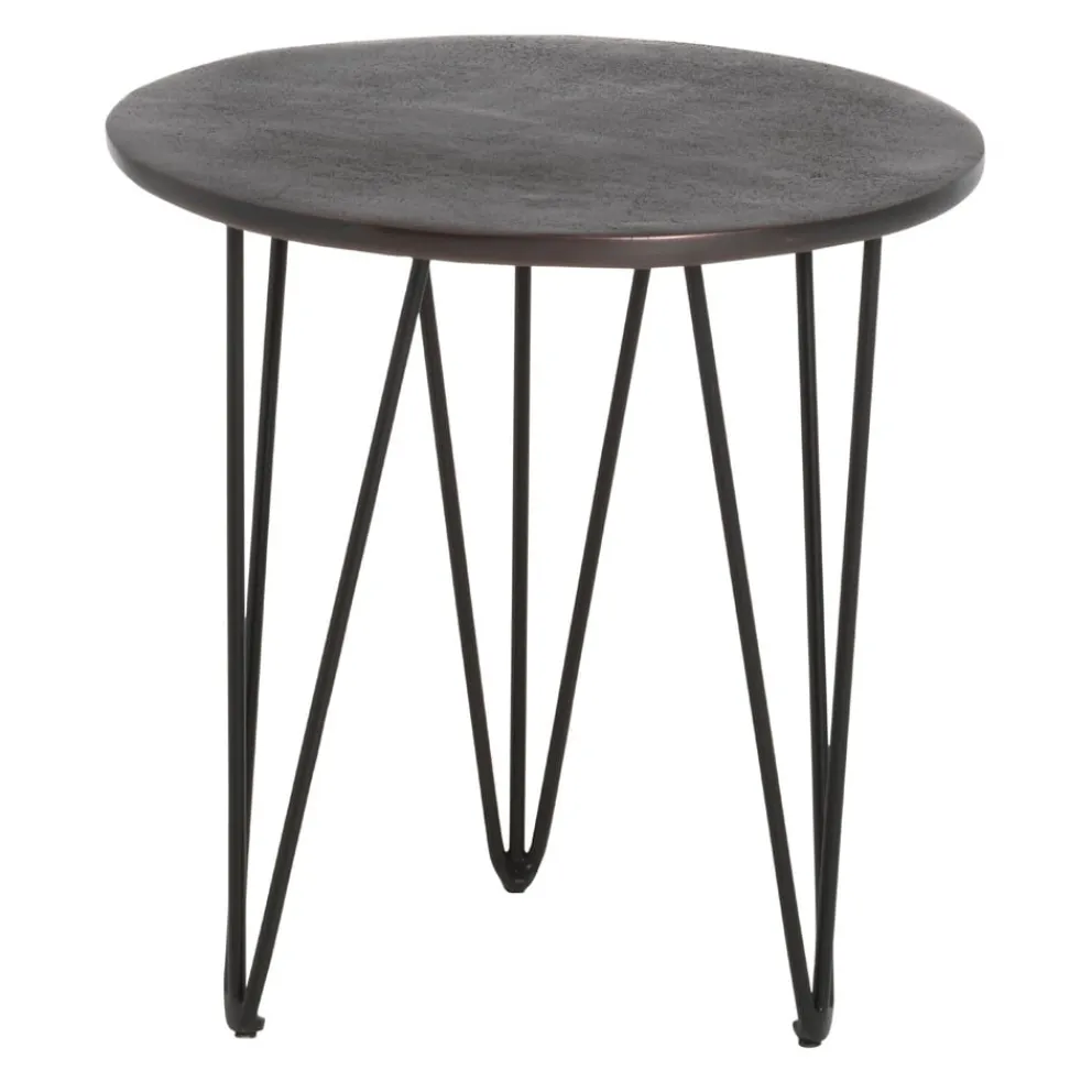 Landscape Beistelltisch Malia dunkelbraun, schwarz Discount