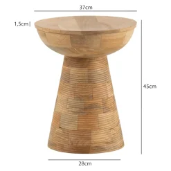 MID.YOU Beistelltisch Mango braun Clearance