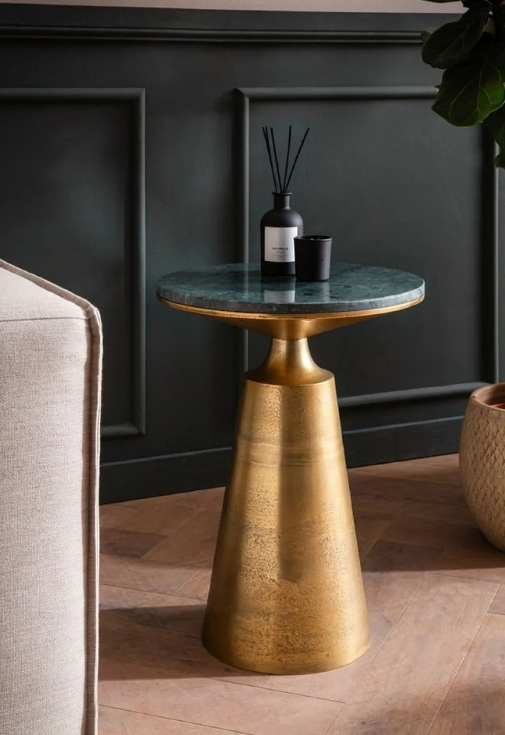 MID.YOU Beistelltisch Marmor gold Sale