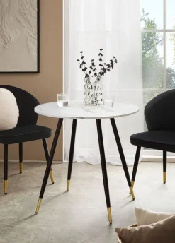MID.YOU Beistelltisch Marmor schwarz Hot