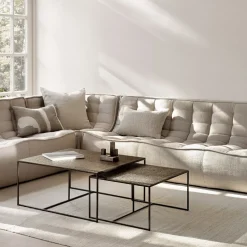 Ethnicraft Beistelltisch Pentagon dunkelbraun Sale