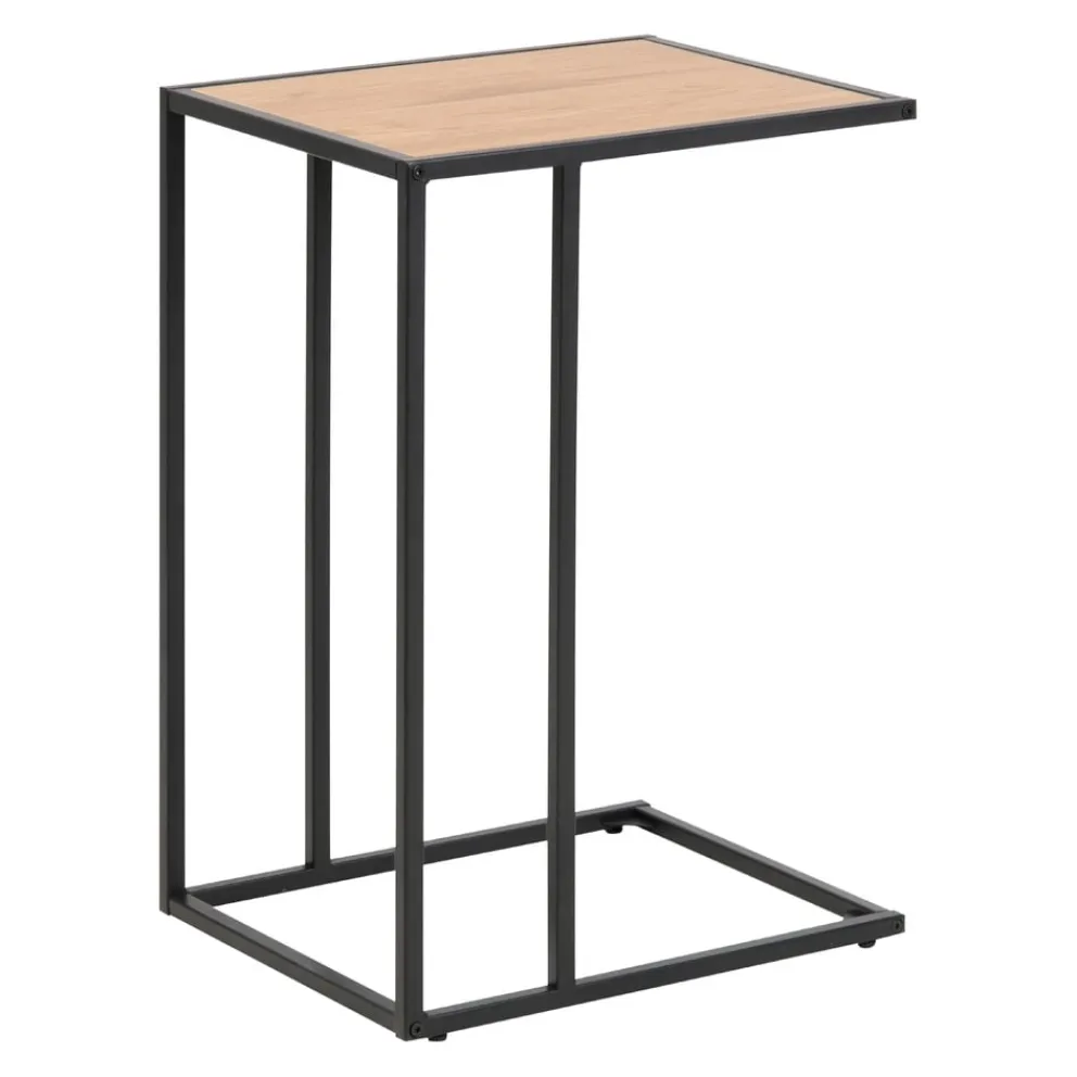 MID.YOU Beistelltisch Seaford schwarz, wildeichefarbig