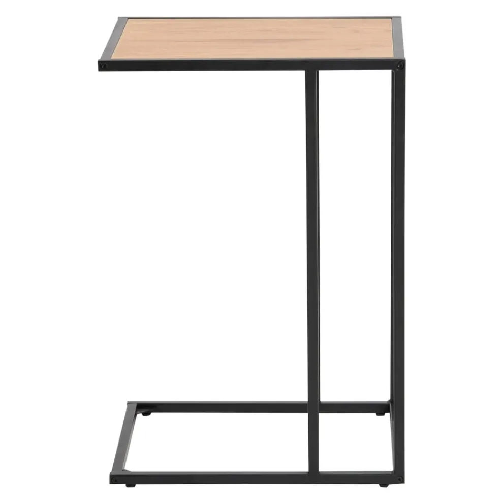 MID.YOU Beistelltisch Seaford schwarz, wildeichefarbig