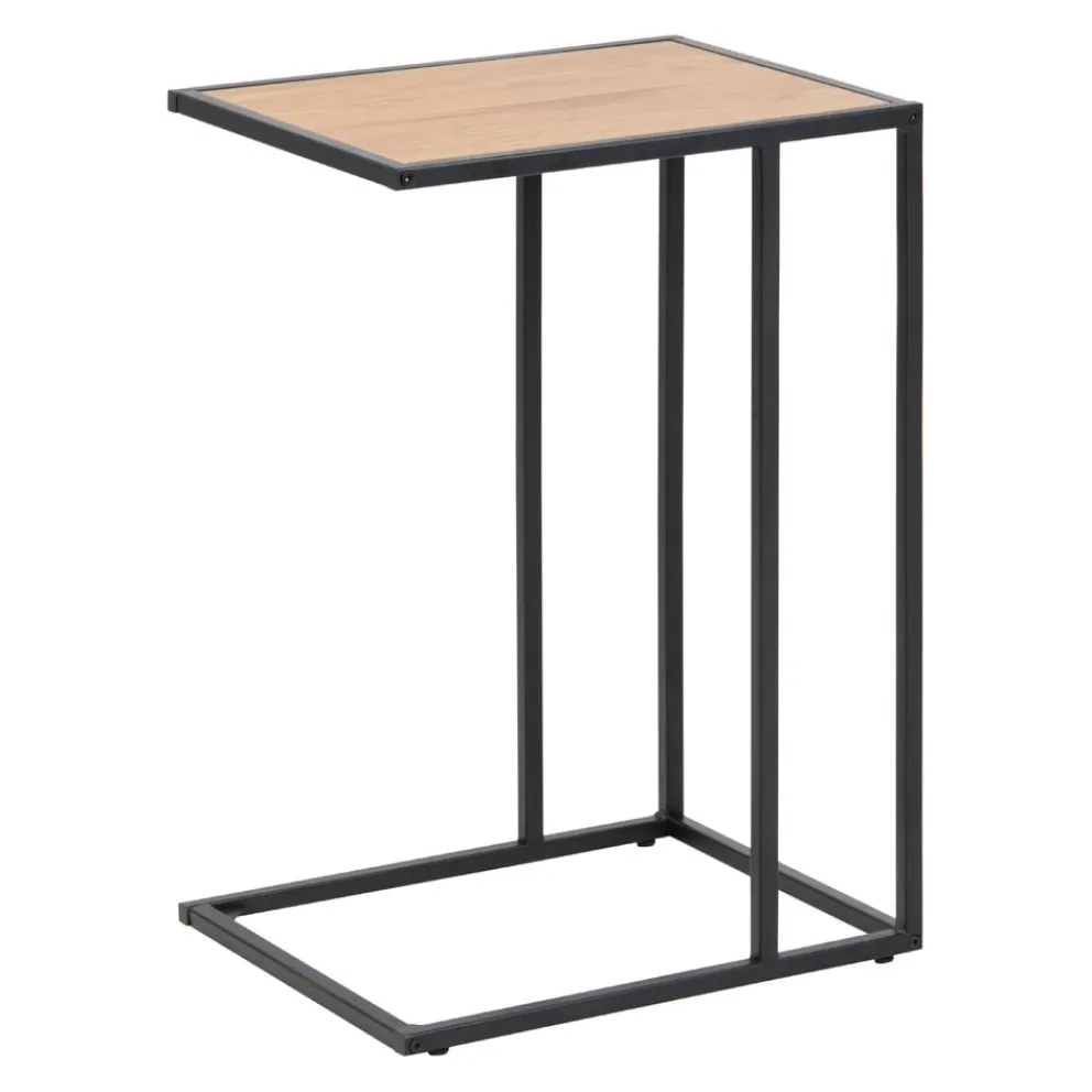 MID.YOU Beistelltisch Seaford schwarz, wildeichefarbig