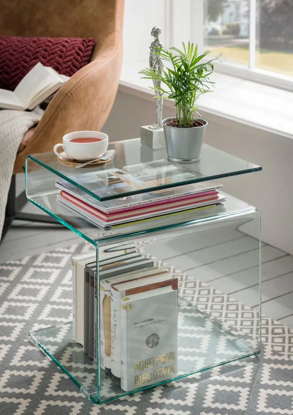Johann Jakob Beistelltisch Smart transparent Clearance