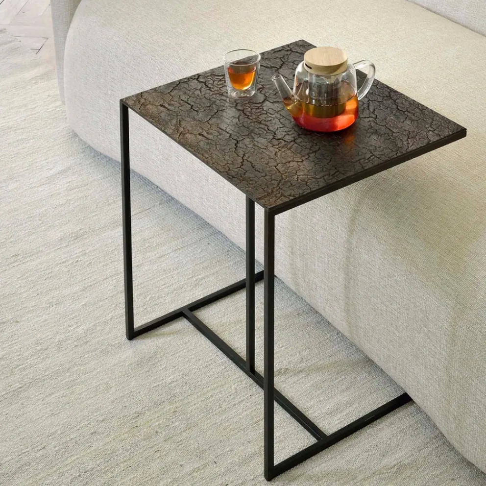 Ethnicraft Beistelltisch Triptic dunkelbraun Discount