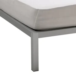 mdf italia Bett Aluminium Bed alufarbig