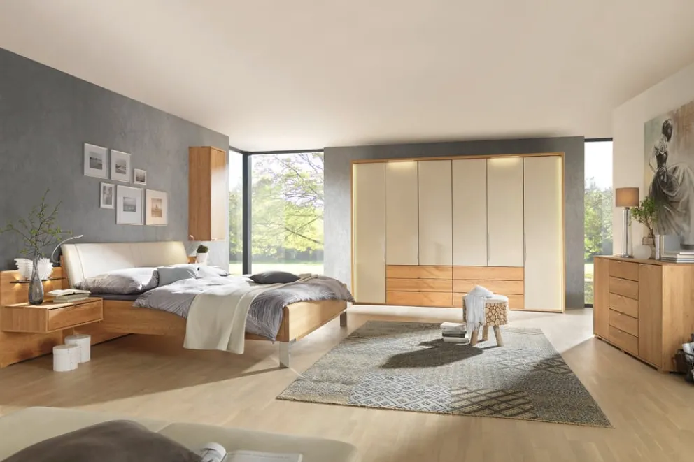 Dieter Knoll Bett Amato eichefarbig