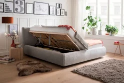 Livetastic Bett Atesio hellgrau Outlet
