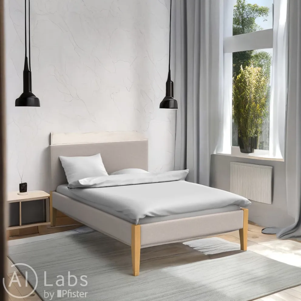Johann Jakob Bett Aurelie Platin creme New