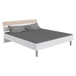 MID.YOU Bett Budapest eichefarbig, weiss New
