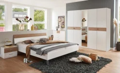 MID.YOU Bett Budapest eichefarbig, weiss New