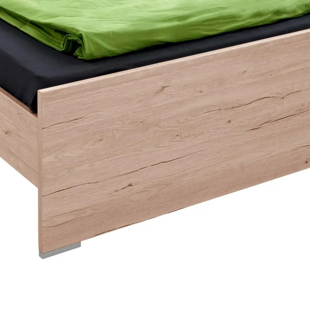 MID.YOU Bett Cariba-3767 eichefarbig, weiss