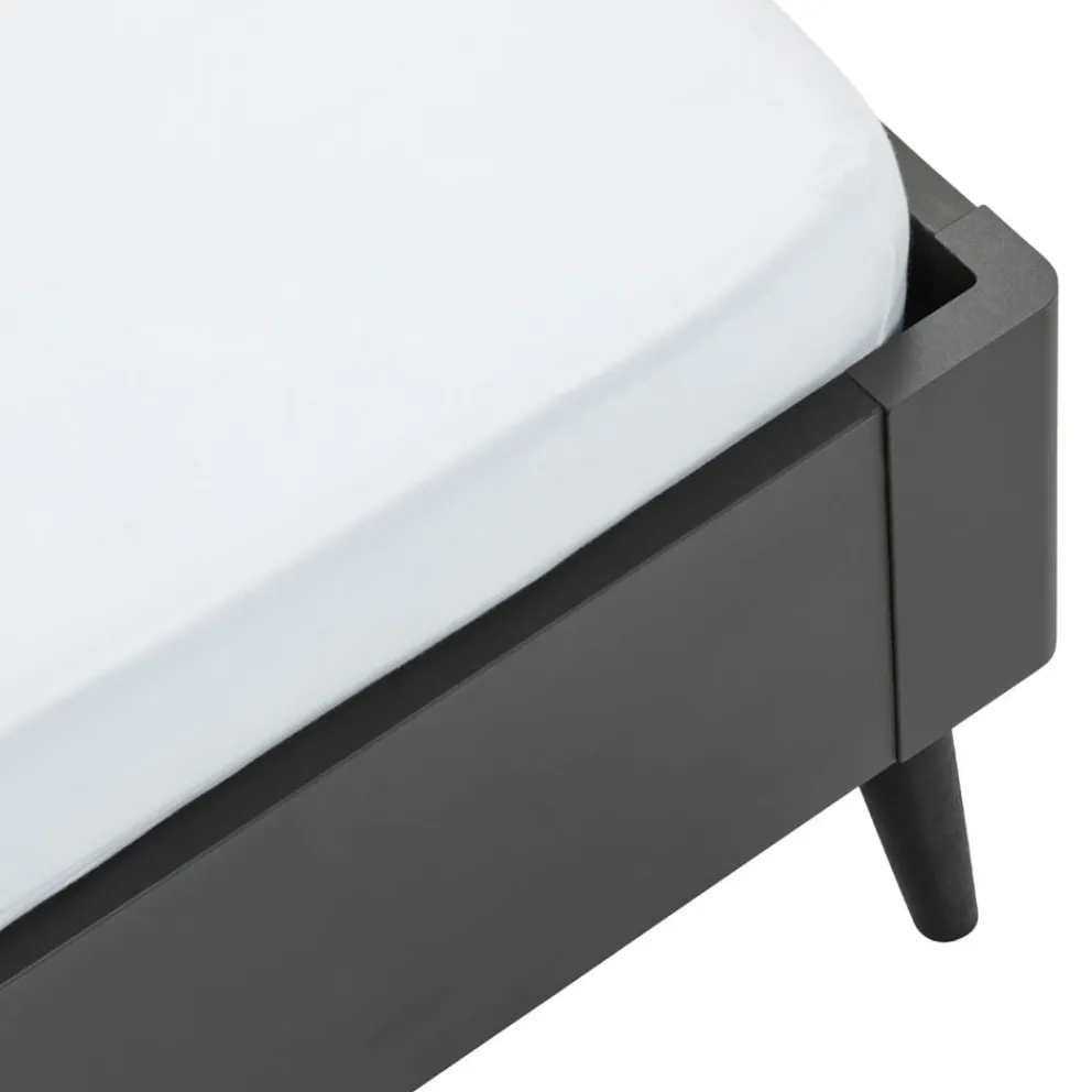 Karl Omlin AG Bett Cinema schiefergrau New