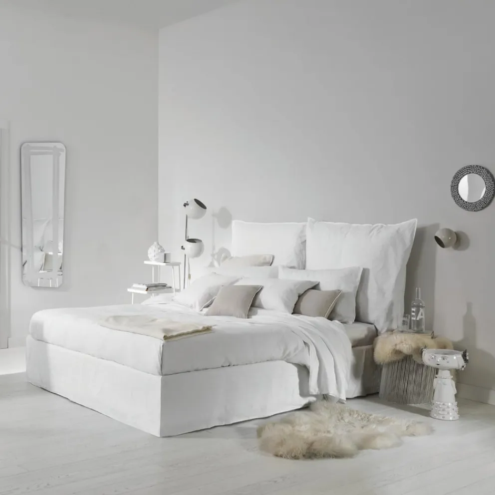 Gervasoni Bett Double NATURAL Lino Bianco / Kat. B (1000)