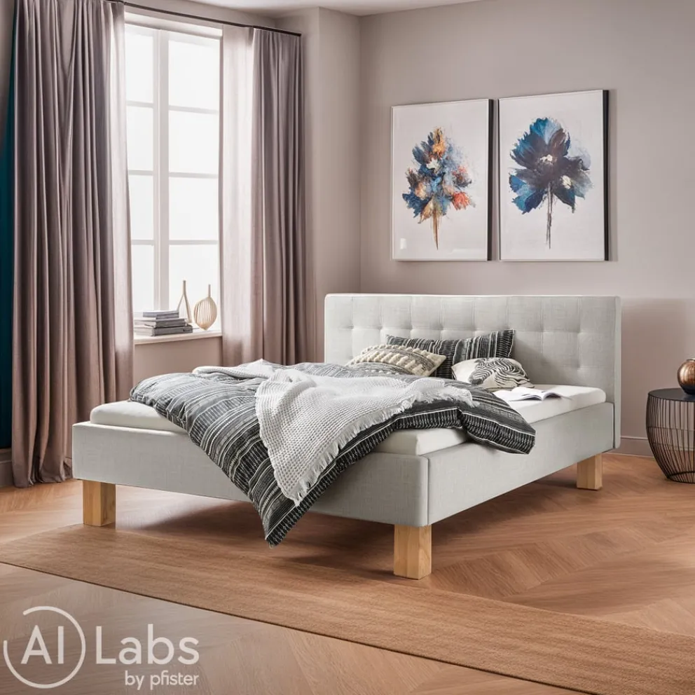 HASENA Bett Dream-Line Pepe grey 335 Best