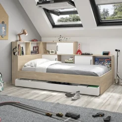 MID.YOU Bett Erwan kastanienbraun, weiss Outlet
