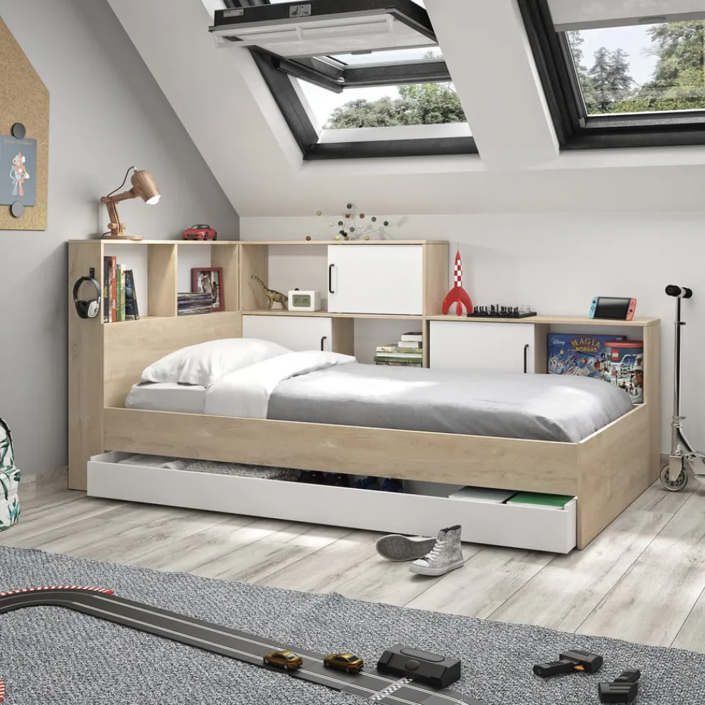 MID.YOU Bett Erwan kastanienbraun, weiss Outlet