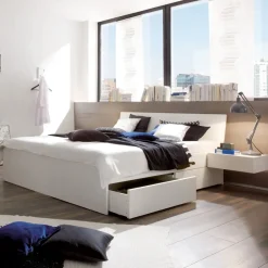 HASENA Bett Gabriele 10 Buche weiss deckend Hot