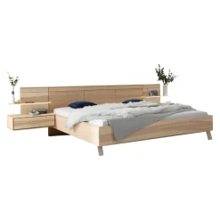VALDERA Bett Lana eschefarbig