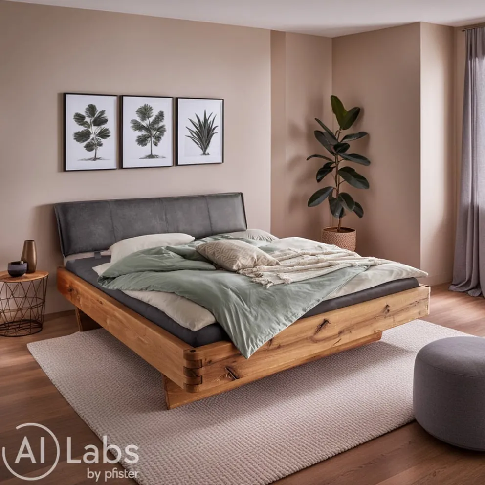 VALNATURA Bett Lignum Plus wildeichefarbig Clearance