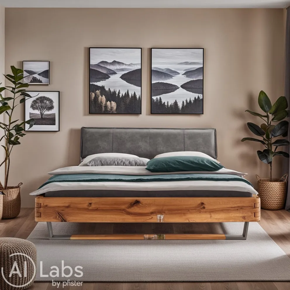 VALNATURA Bett Lignum Plus wildeichefarbig Outlet