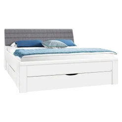 Xora Bett Lindau-201 grau, weiss New