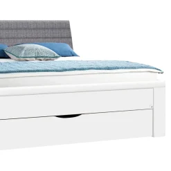 Xora Bett Lindau-201 grau, weiss New