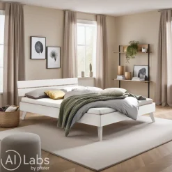 HASENA Bett Ortona weiss Clearance