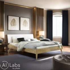 HASENA Bett Pesaro 71 Eiche bianco Best