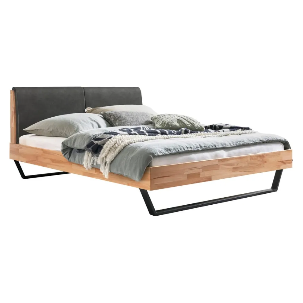 HASENA Bett Pietro 80 Kernbuche natur, KUL pronto smoke 336 New