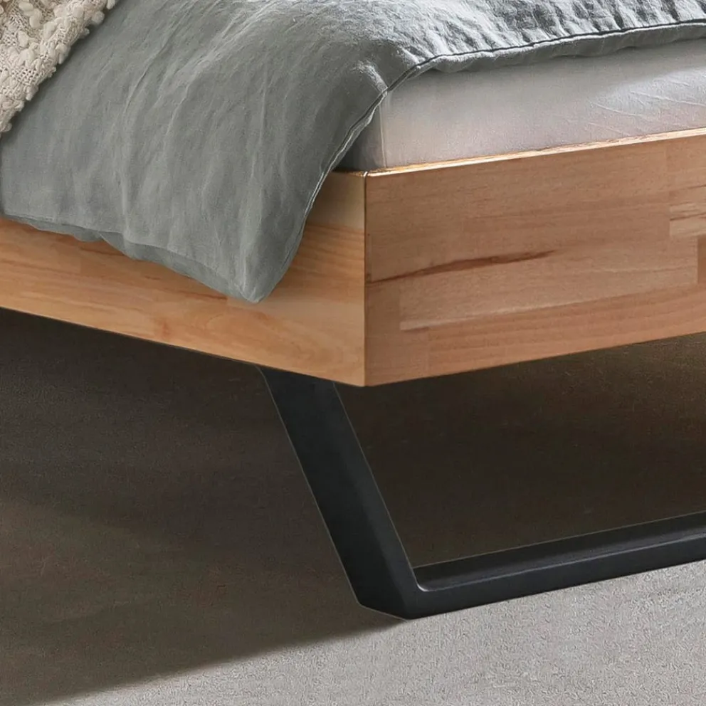 HASENA Bett Pietro 80 Kernbuche natur, KUL pronto smoke 336 New