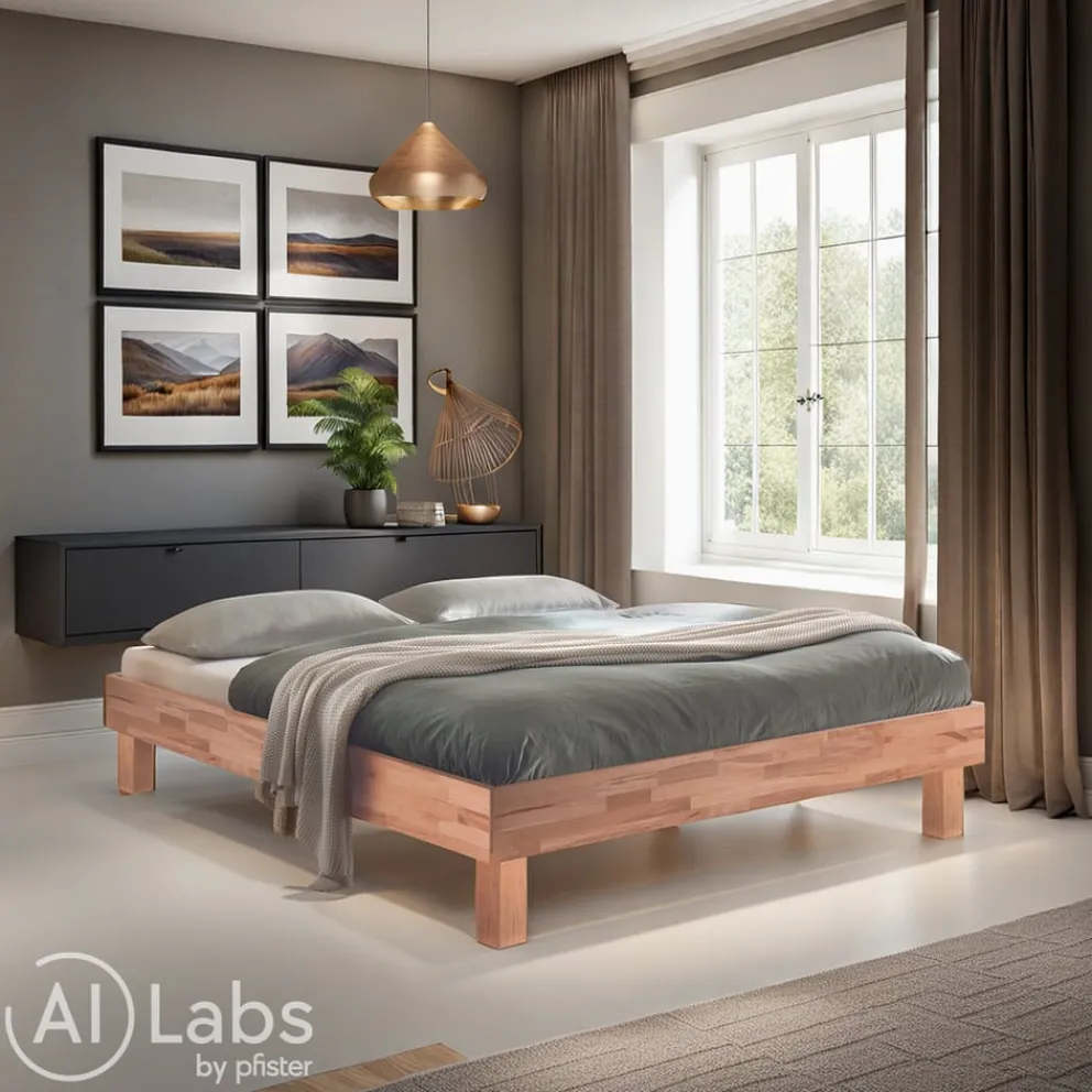 HASENA Bett Ravenna 80 Kernbuche natur Outlet