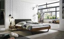HASENA Bett Sariano Nussbaum geölt-82 New