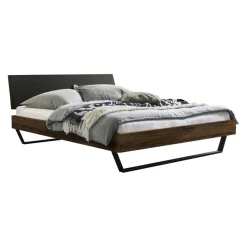 HASENA Bett Sariano Nussbaum geölt-82 New
