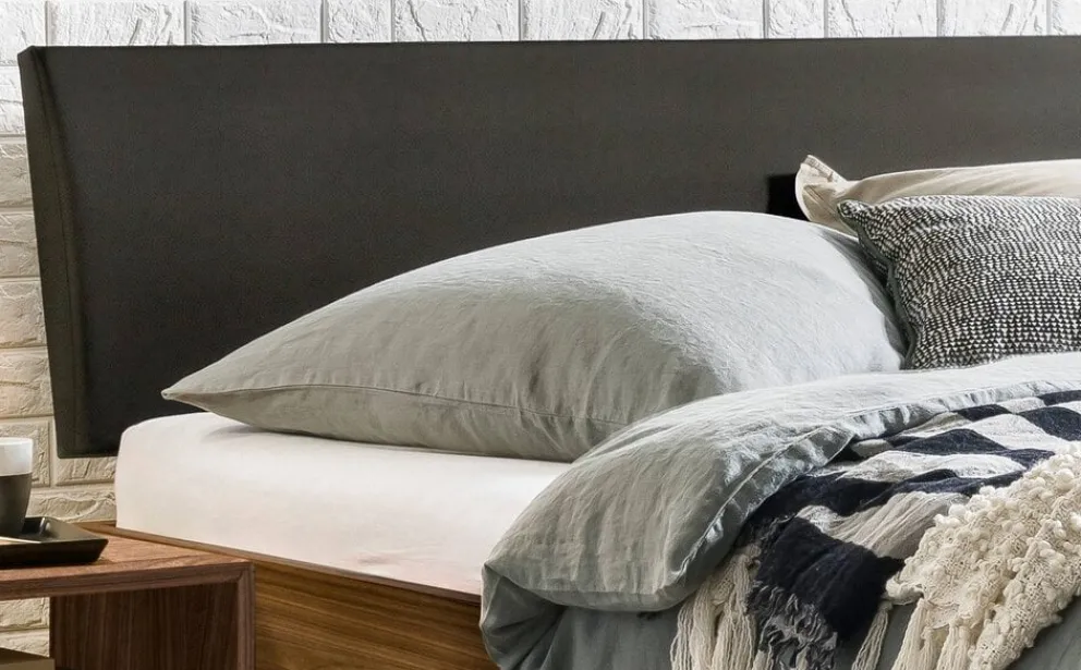 HASENA Bett Sariano Nussbaum geölt-82 New