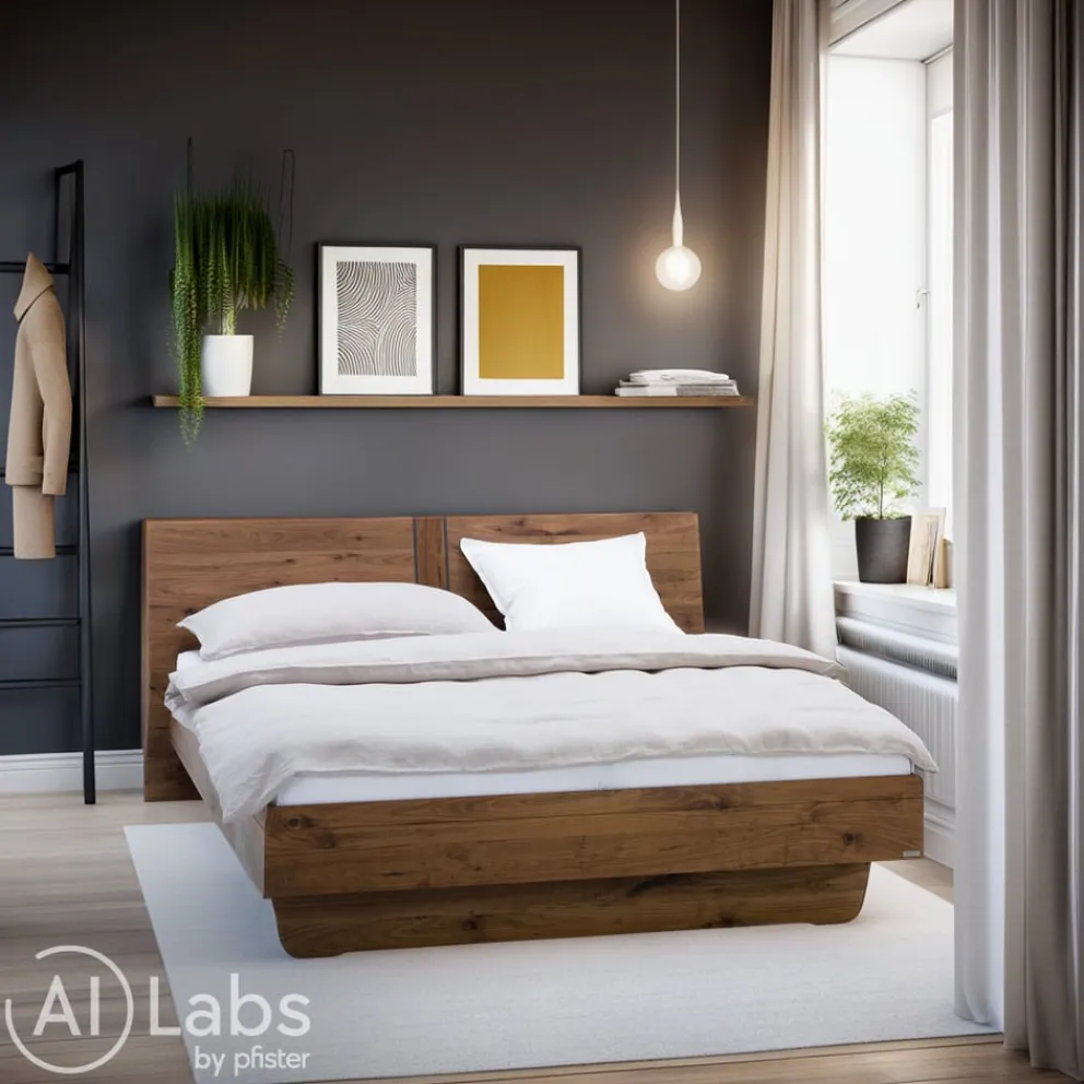 VALNATURA Bett Sleep nussbaumfarbig Clearance