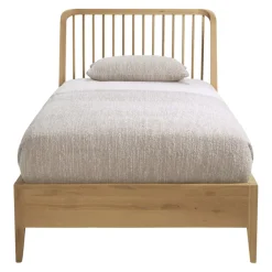 Ethnicraft Bett Spindle eichefarbig Clearance