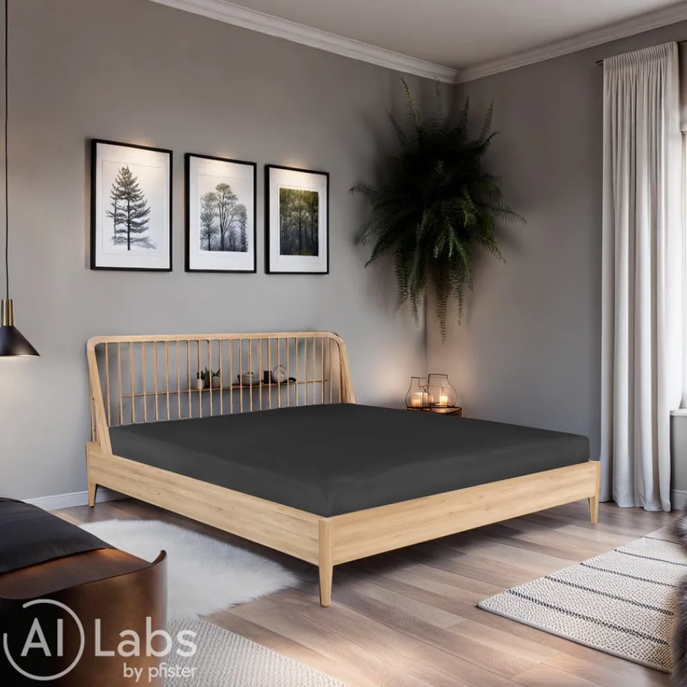 Ethnicraft Bett Spindle eichefarbig Outlet