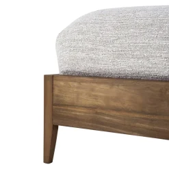 Ethnicraft Bett Spindle teakfarbig Outlet