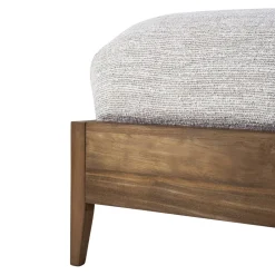 Ethnicraft Bett Spindle teakfarbig Outlet