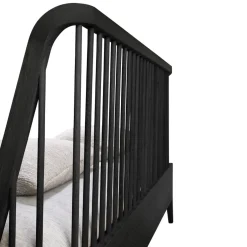 Ethnicraft Bett Spindle schwarz Discount
