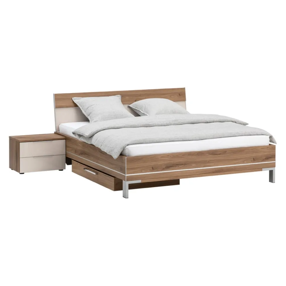 Moderano Bett System One eichefarbig, elfenbein Sale